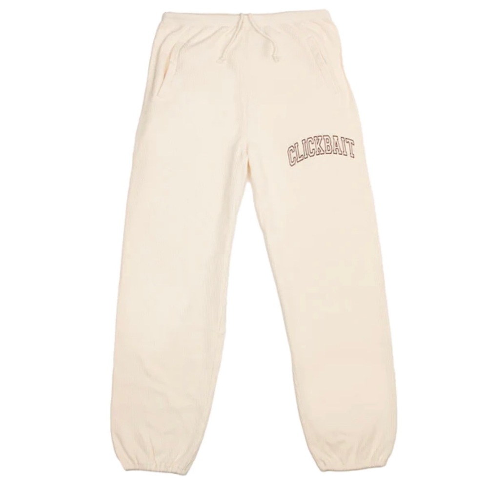 David Dobrik Waffle Cream Sweatpants Size L